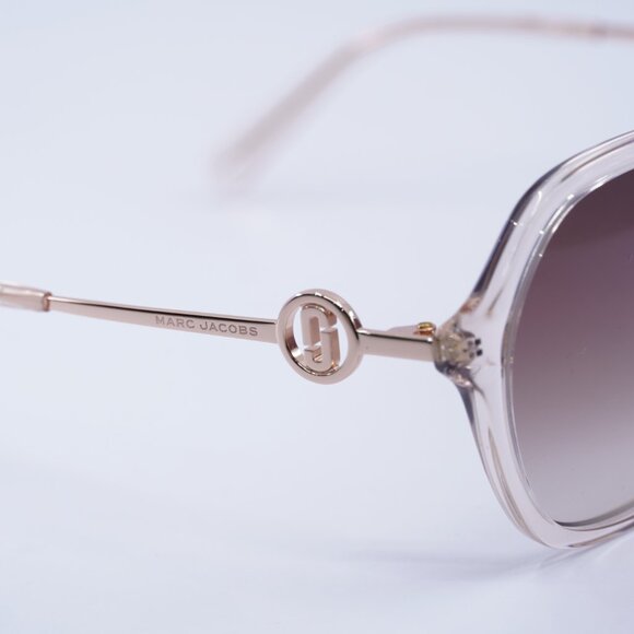 Marc Jacobs MARC 728/F/S 035J HA Sunglasses Brown Geometric Frame, Brown Lenses - Picture 2 of 9